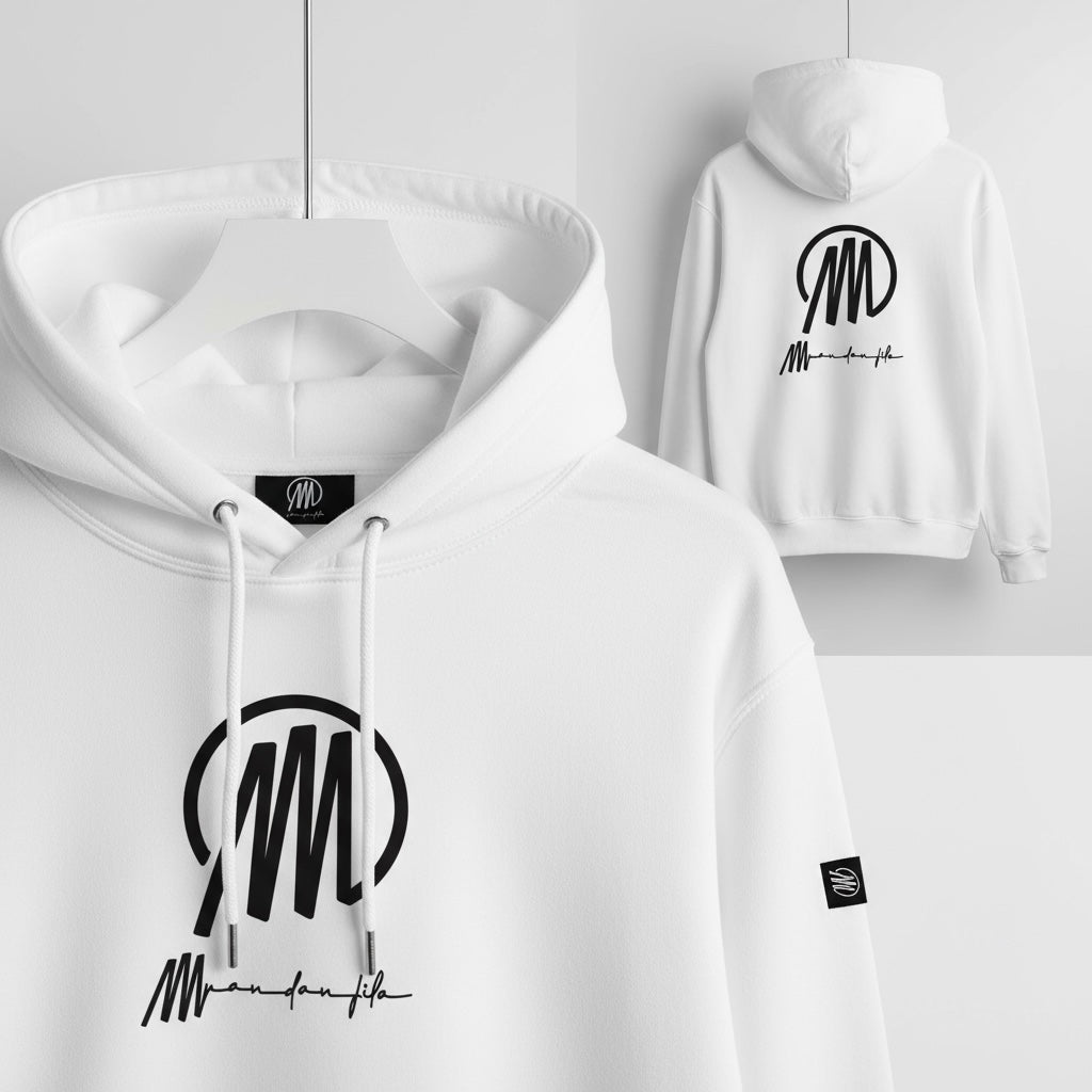 Sweat à capuche logo au centre