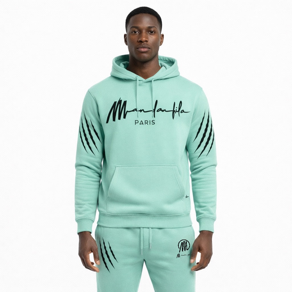 Ensemble Sweat à capuche Vert Eau