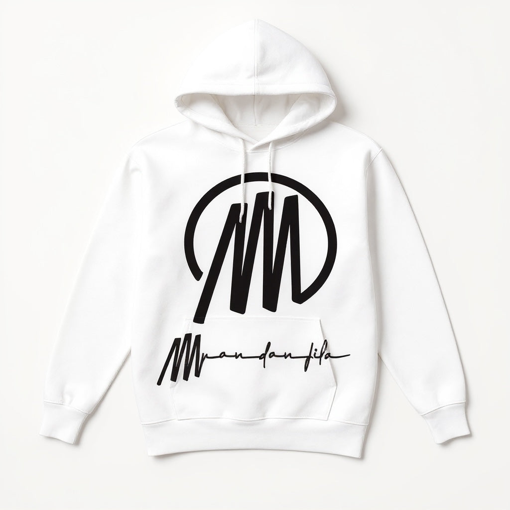 Sweat à capuche logo au centre