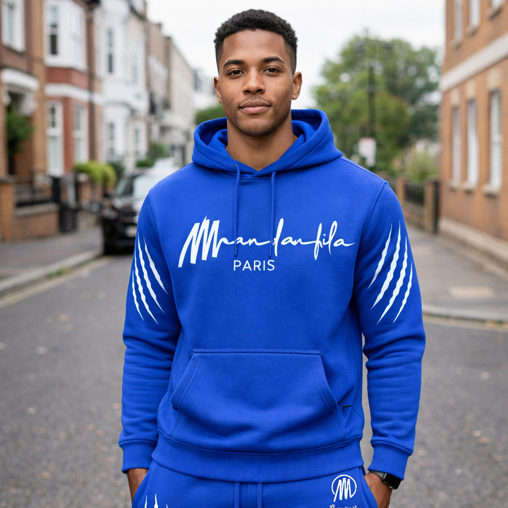 Ensemble Sweat à capuche bleu Royal