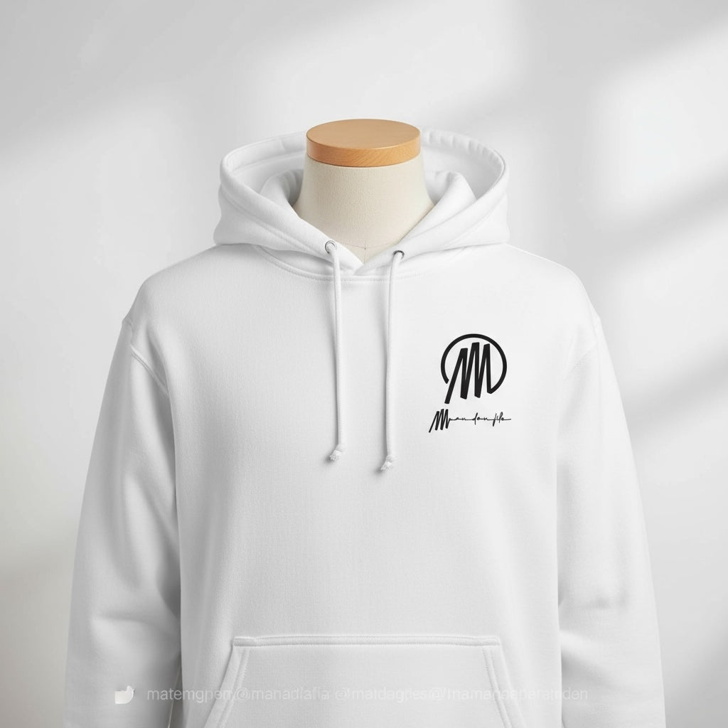 Sweat à capuche avec petit logo à droite
