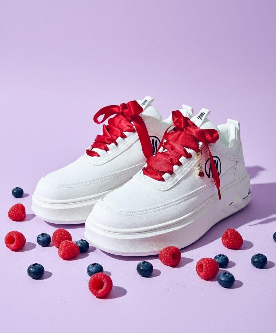 Chaussures Mpandanjila avec lacets en ruban rouge ou autre…