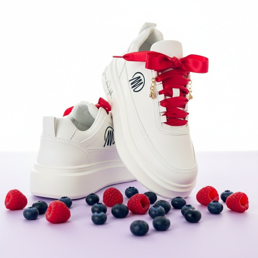 Chaussures Mpandanjila avec lacets en ruban rouge ou autre…