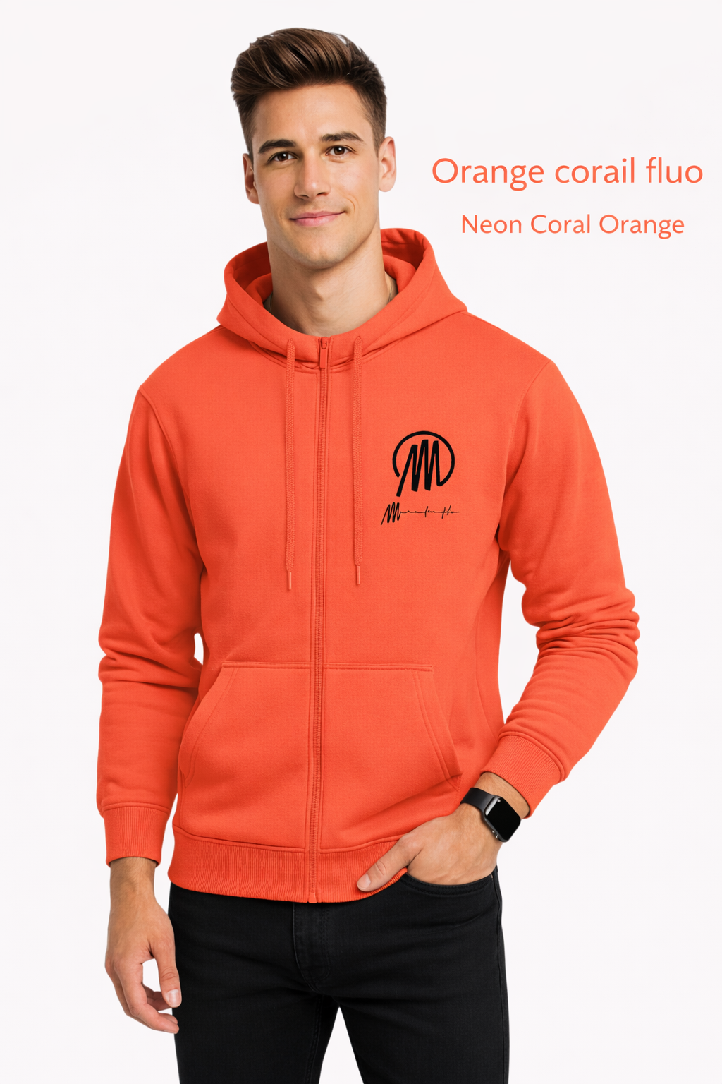 Sweat à capuche zippé
