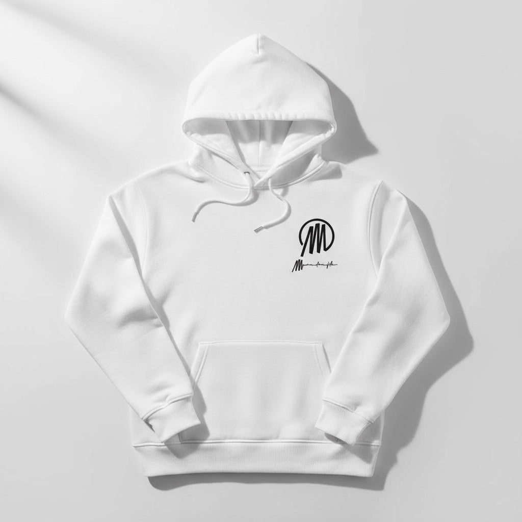 Sweat à capuche avec petit logo à droite