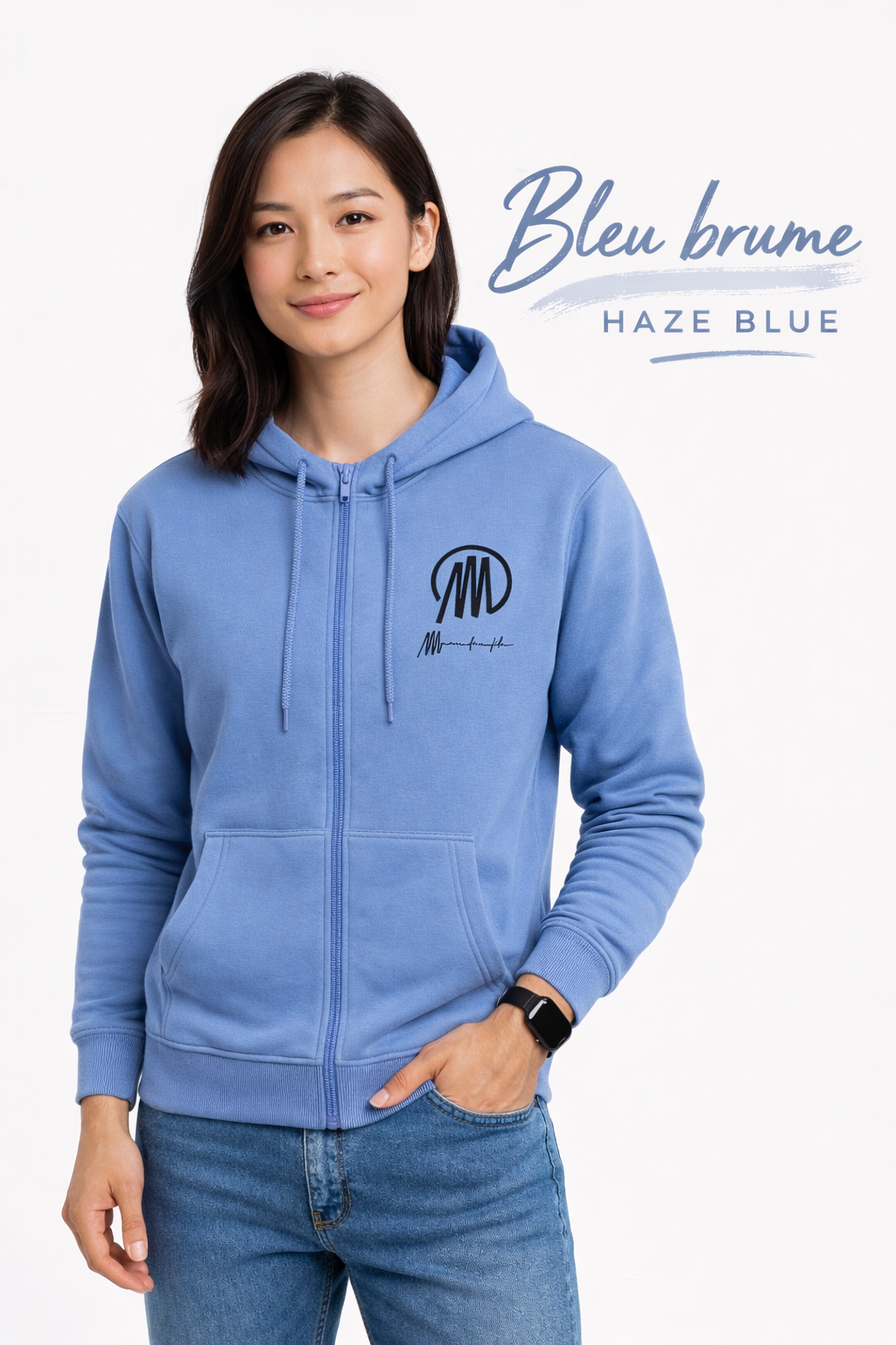 Sweat à capuche zippé