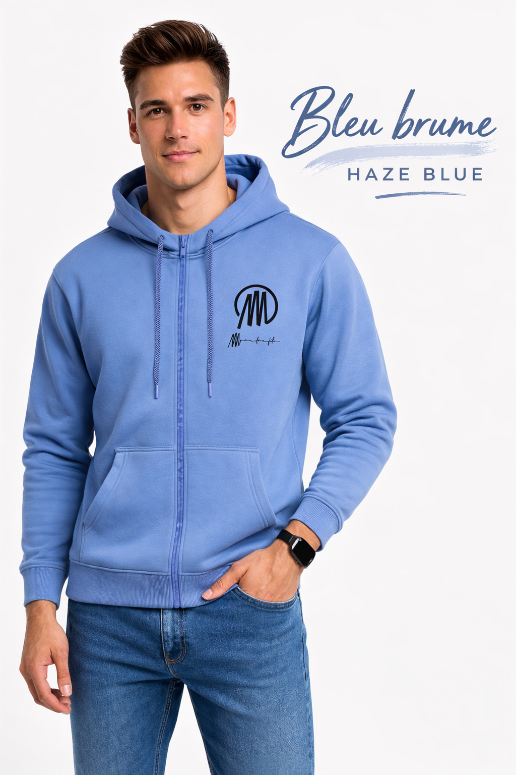 Sweat à capuche zippé