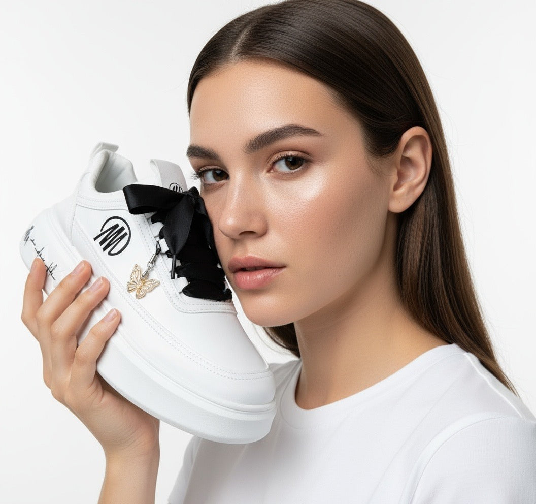 Chaussures Mpandanjila avec lacets en ruban rouge ou autre…