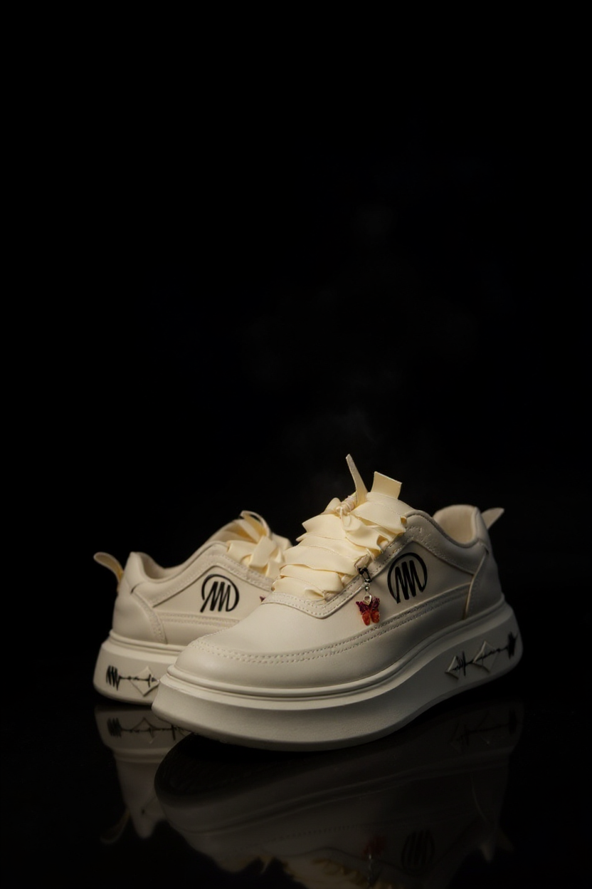 Chaussures Mpandanjila avec lacets en ruban rouge ou autre…