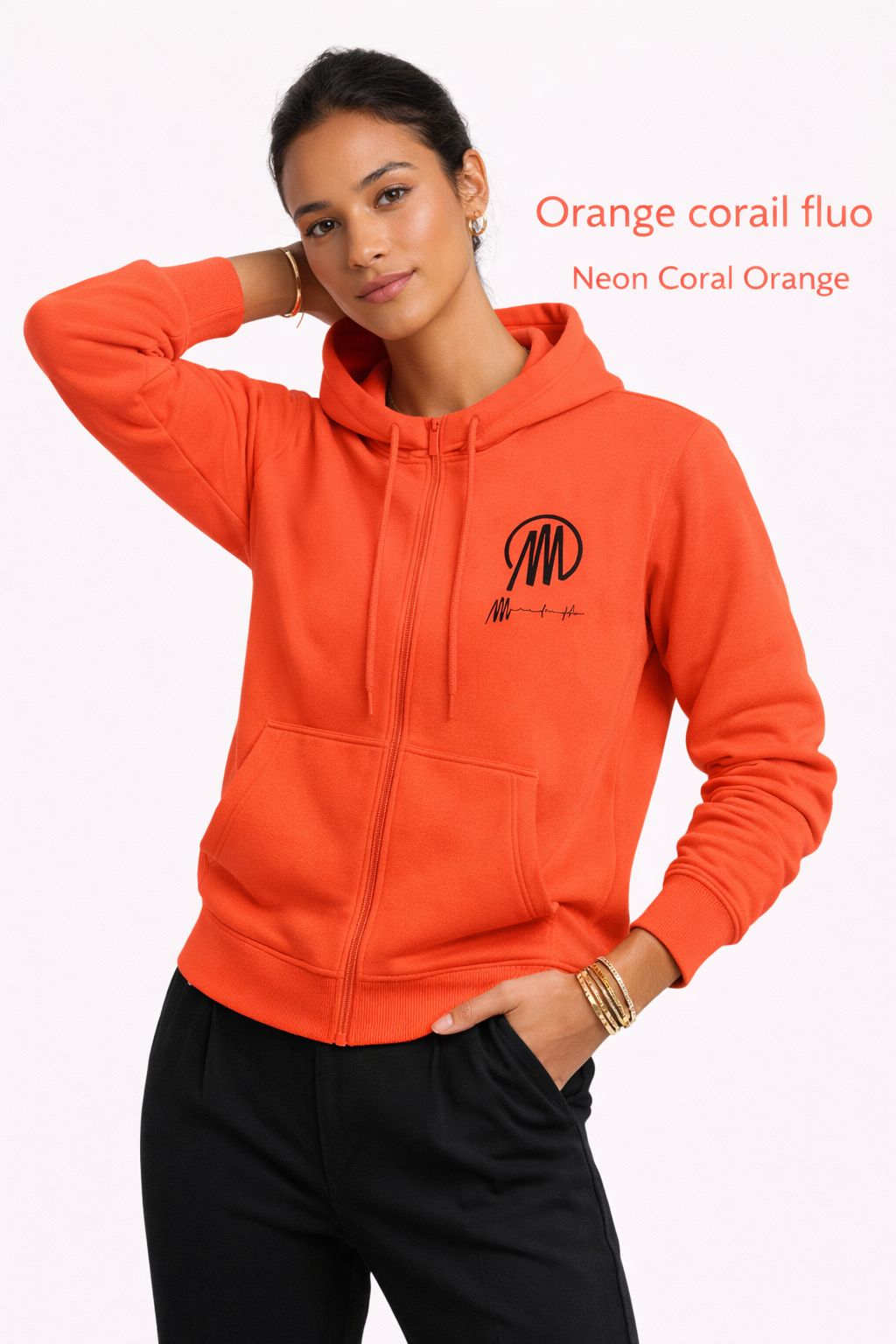 Sweat à capuche zippé