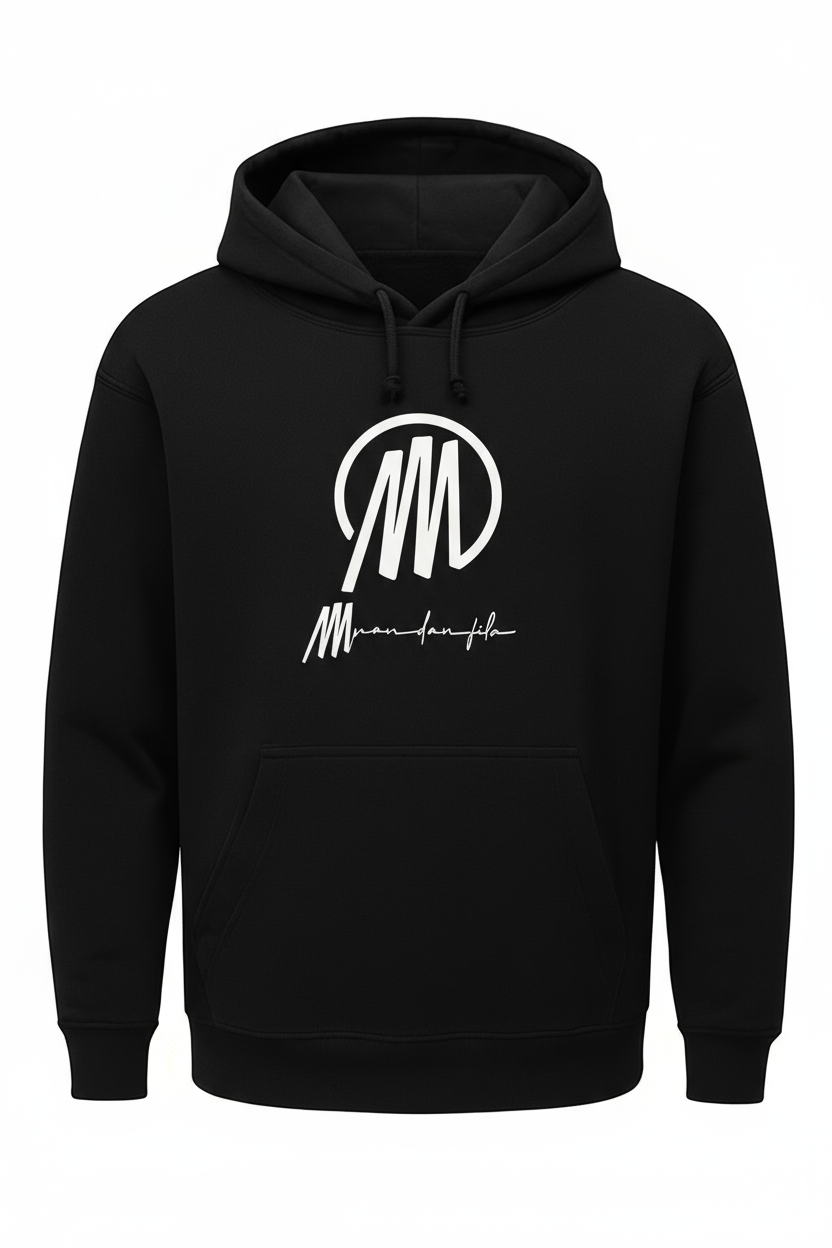 Sweat à capuche logo au centre