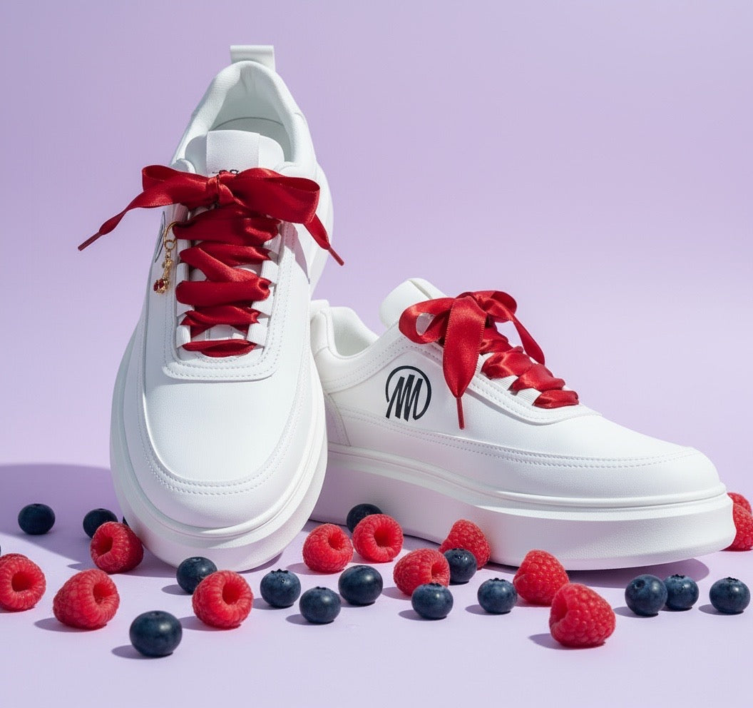 Chaussures Mpandanjila avec lacets en ruban rouge ou autre…