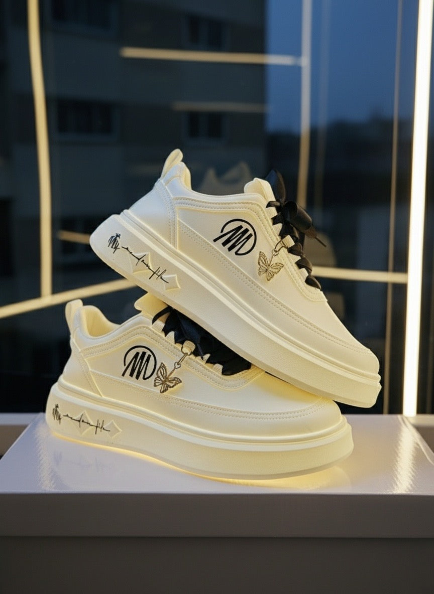 Chaussures Mpandanjila avec lacets en ruban rouge ou autre…