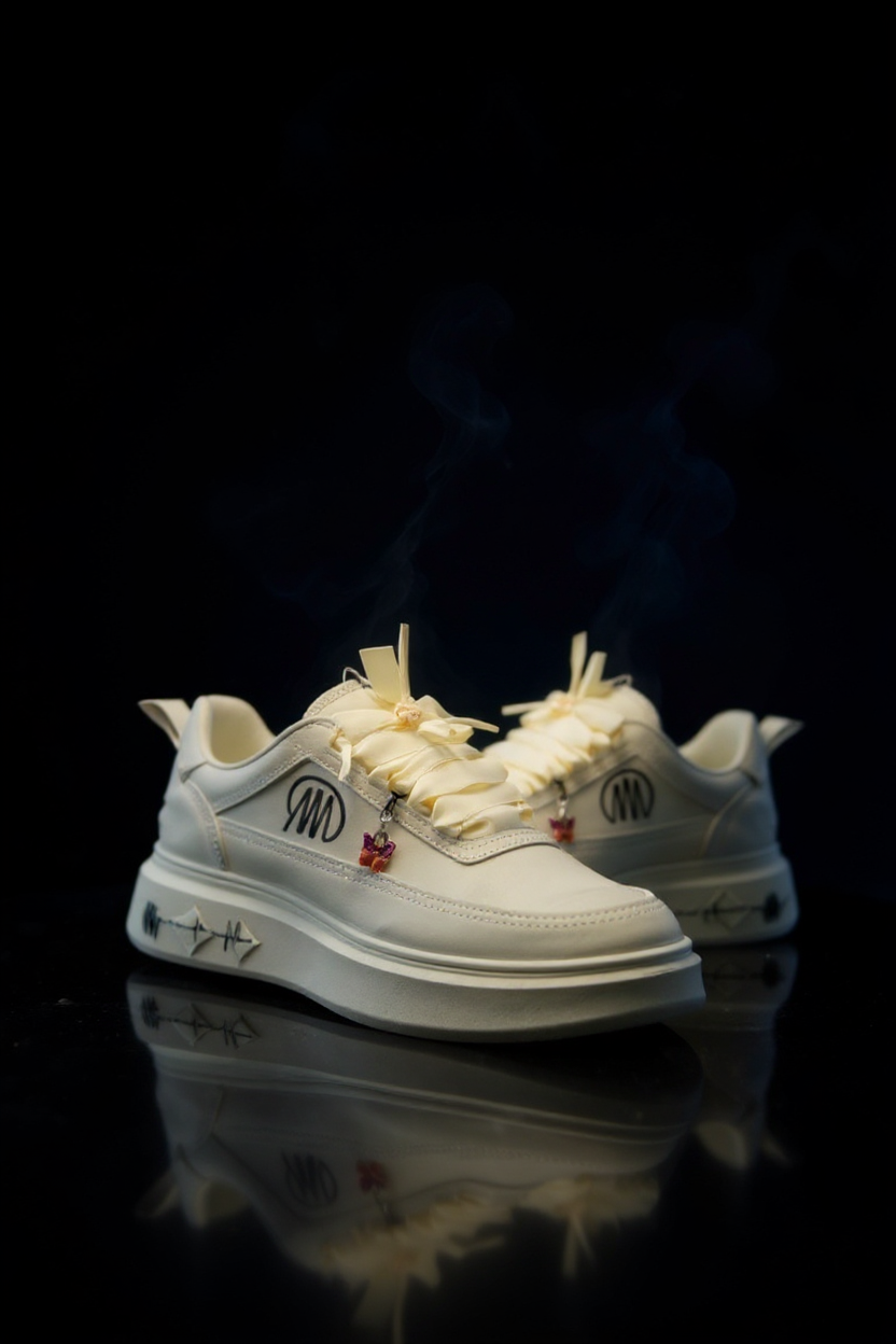 Chaussures Mpandanjila avec lacets en ruban rouge ou autre…