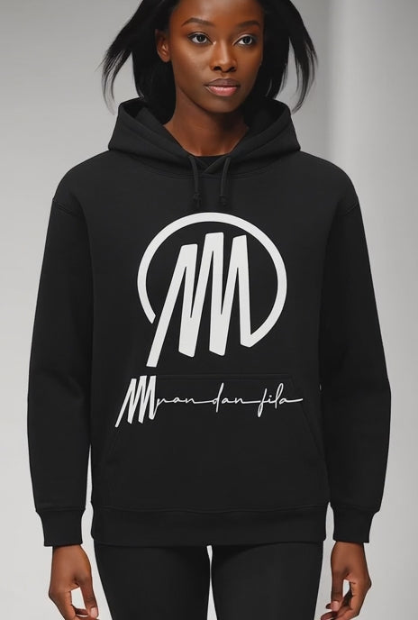 Sweat à capuche logo au centre